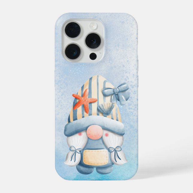 Coque iPhone Coquet Étui de Téléphone Gnome Marin (Verso)