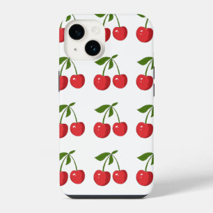 Coque Pour iPhone 14 Coquet Étui iPhone à Nœud Rouge Cerise – pour tous