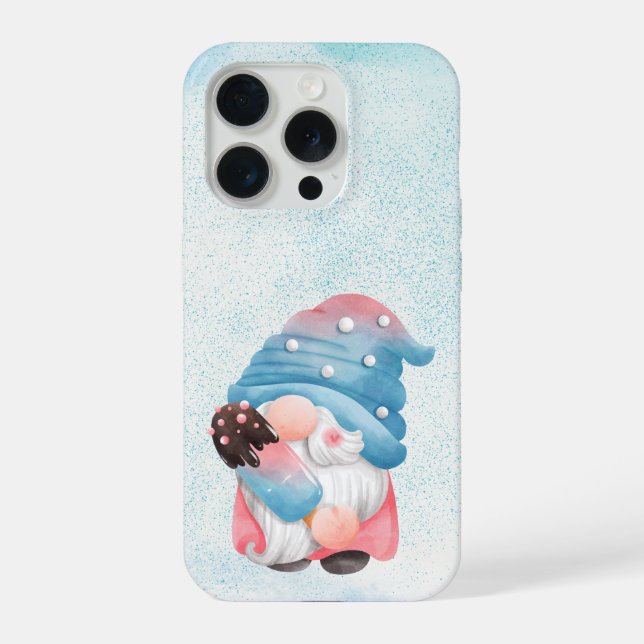 Coque iPhone Coquet Gnome Étui Téléphone Glace (Verso)