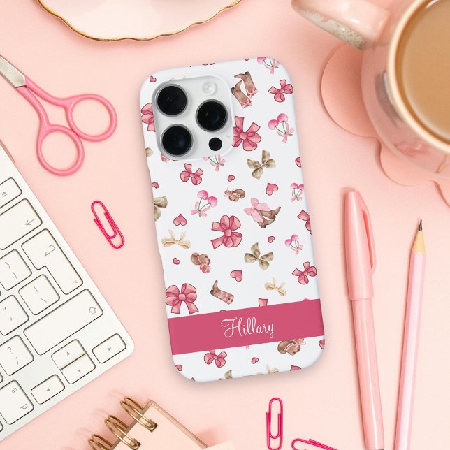 Coque iPhone Coquette fille rose mignon Personnalisée (Créateur téléchargé)