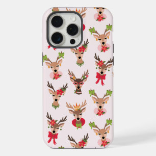 Coque iPhone 15 Pro Max Coquette Noël Renne Prépa
