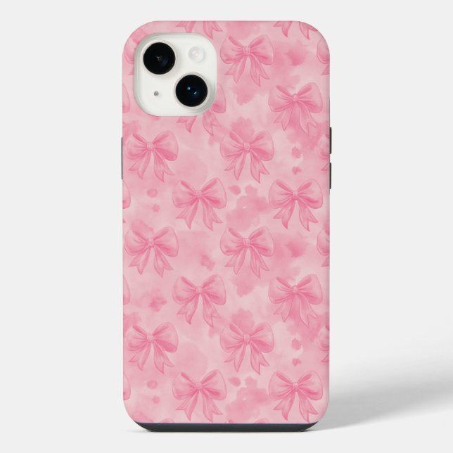 Coque iPhone Coquette Pink Bows (Verso)