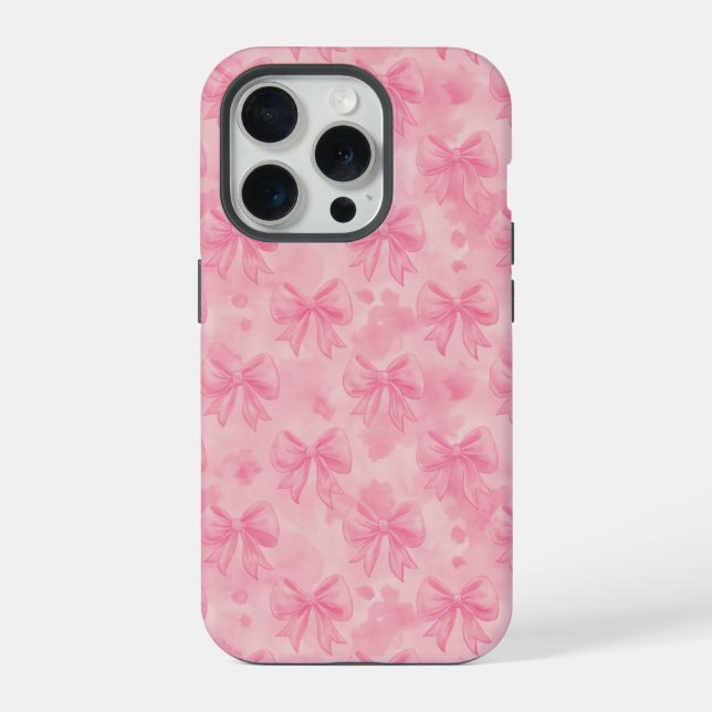 Coque iPhone Coquette Pink Bows (Verso)