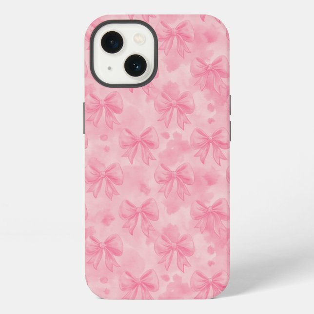 Coque iPhone Coquette Pink Bows (Verso)