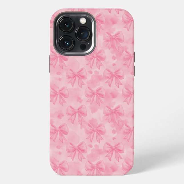 Coque iPhone Coquette Pink Bows (Verso)