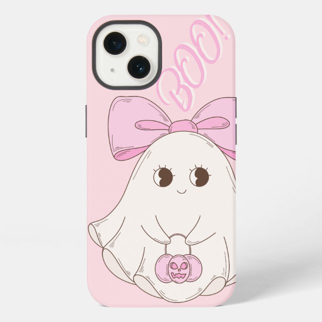 Coque iPhone Coquette rose (Verso)