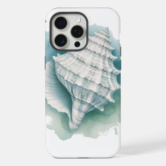 Coque iPhone Coquillage marin côtier/nautique (Verso)