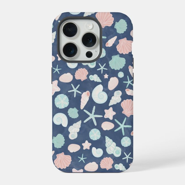 Coque iPhone Coquillages Côtiers Plage & Design Océan (Verso)