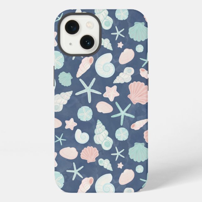 Coque iPhone Coquillages Côtiers Plage & Design Océan (Verso)