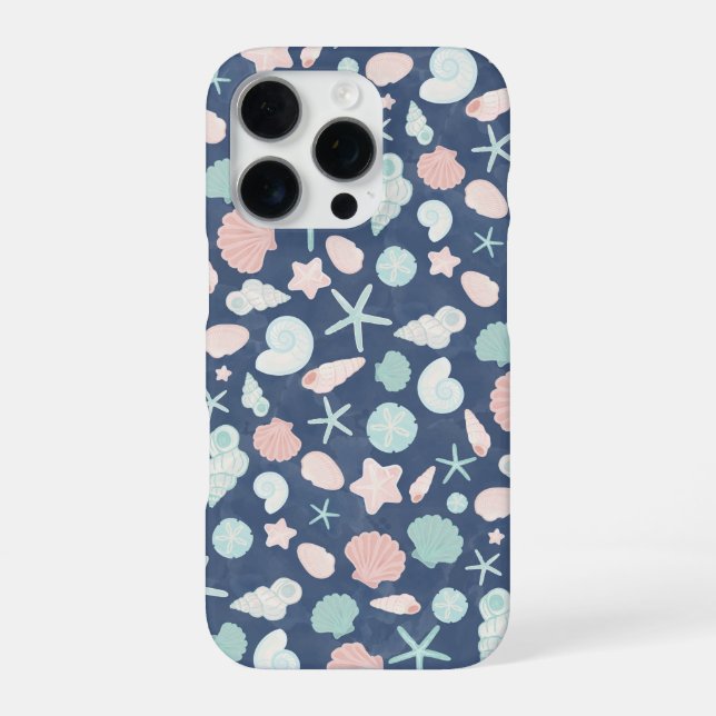 Coque iPhone Coquillages Côtiers Plage & Océan Design (Verso)