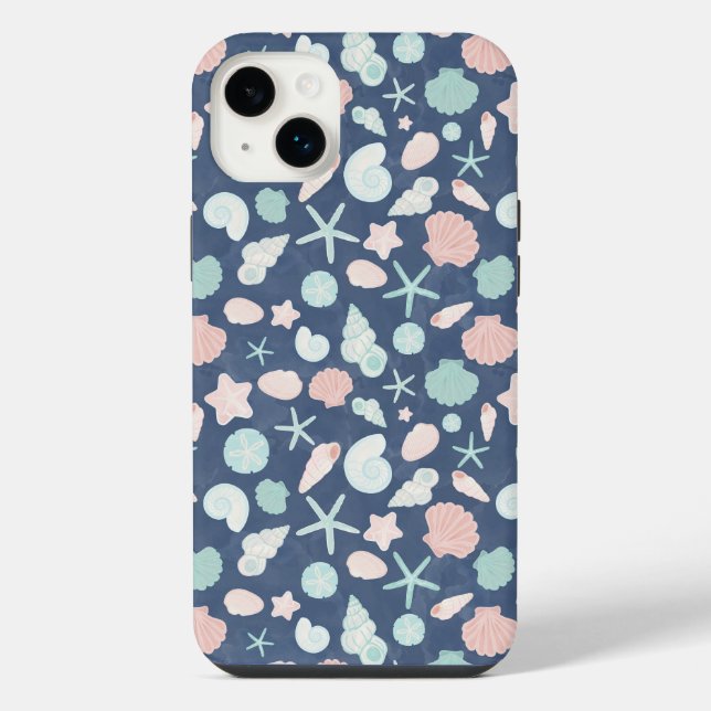Coque iPhone Coquillages Côtiers Plage & Océan Design (Verso)