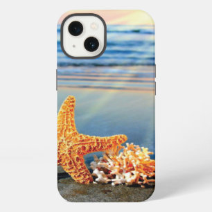 Etui iPhone 13 Coquillages et étoiles de mer sur la plage