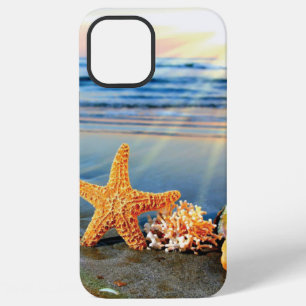 Coque iPhone 12 Pro Max Coquillages et étoiles de mer sur la plage