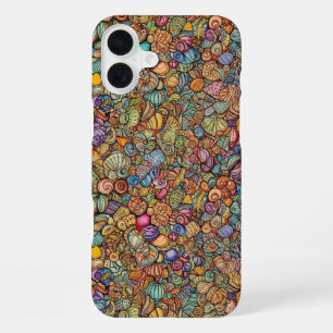 Coque iPhone 16 Plus Coquillages minuscules complexes