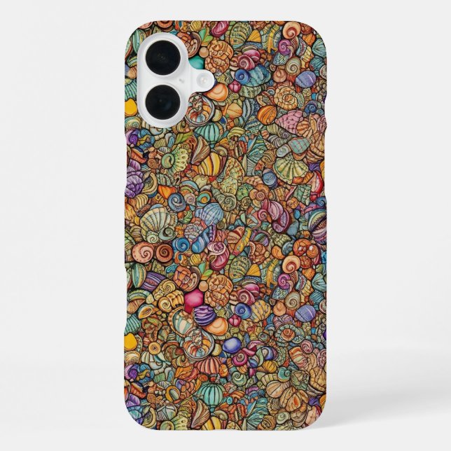 Coque iPhone Coquillages minuscules complexes (Verso)