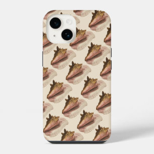 Coque Pour iPhone 14 Coquille de Lambi, Coquillage, Faune Marine Vintag