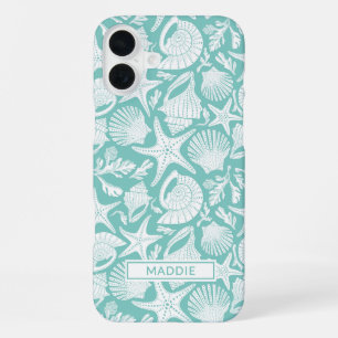 Coque iPhone 16 Plus Coquilles Aqua Personnalisées