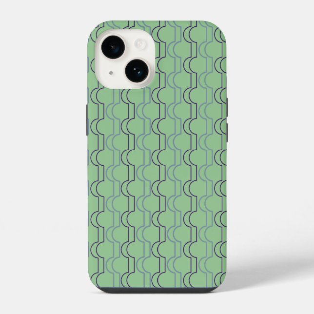 Coque iPhone Coquilles bleues (Verso)