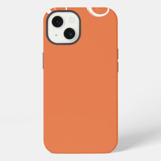 Coque iPhone Corail Élégant Moderne (Verso)