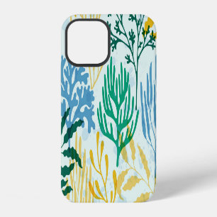Coque iPhone 12 Corail Reef, Algues Motif sans mer.