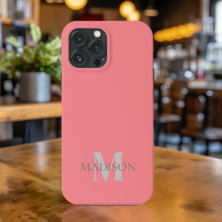 Etui iPhone 13 Pro Max Corail rose Personnalisé