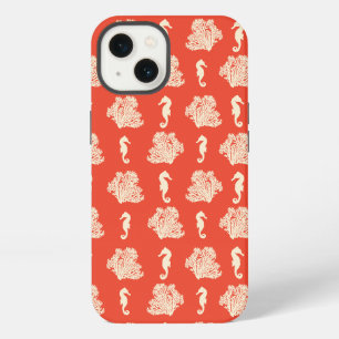 Etui iPhone 13 Coral and Seahorses