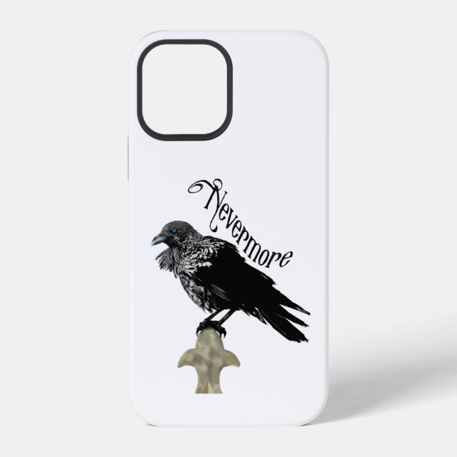 Coque iPhone Corbeau Nevermore (Verso)