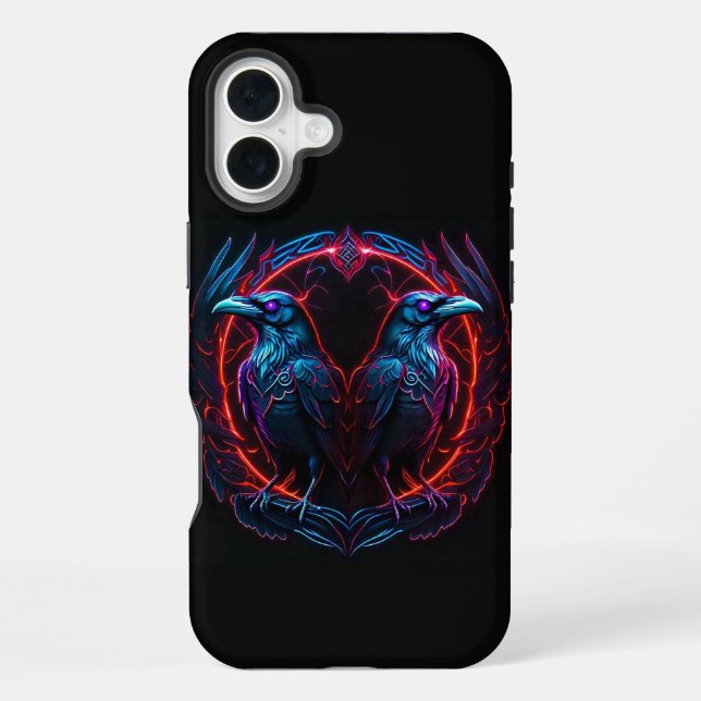 Coque iPhone Corbeaux Mystiques (Verso)