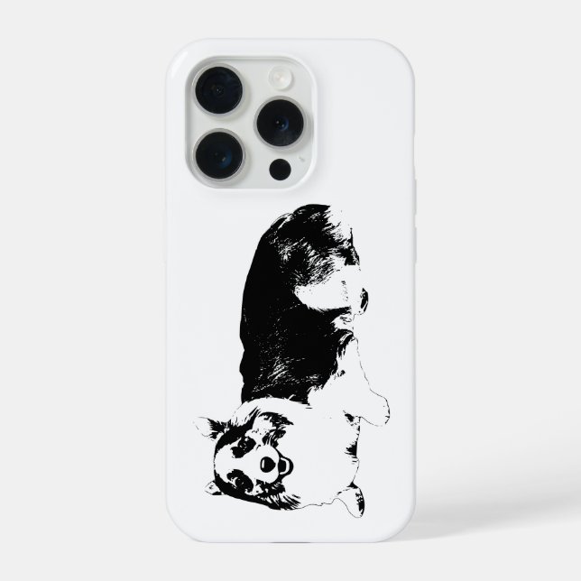 Coque iPhone Corgi Calme Dans Votre Main (Verso)