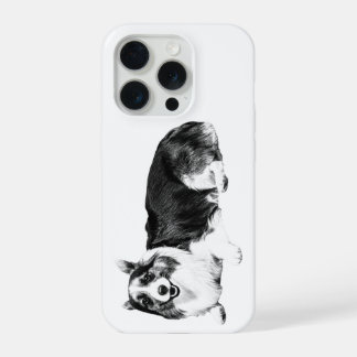 Coque iPhone 15 Pro Corgi Close Comfort