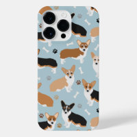 Corgi Dog Paws et Bones iPhone 14 Pro Max Coque