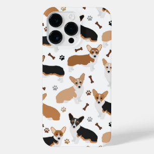 Coque Pour Pour iPhone 14 Pro Max Corgi Dog Paws et Bones iPhone 14 Pro Max Coque