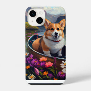 Coque Pour iPhone 14 Corgi sur une pagaie : Une aventure pittoresque