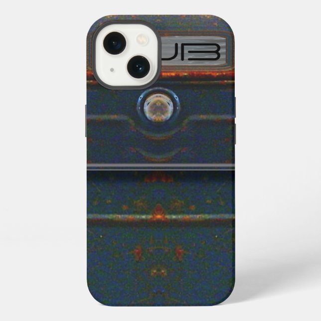 Coque iPhone Cornell Rugged Rust Monogram (Verso)