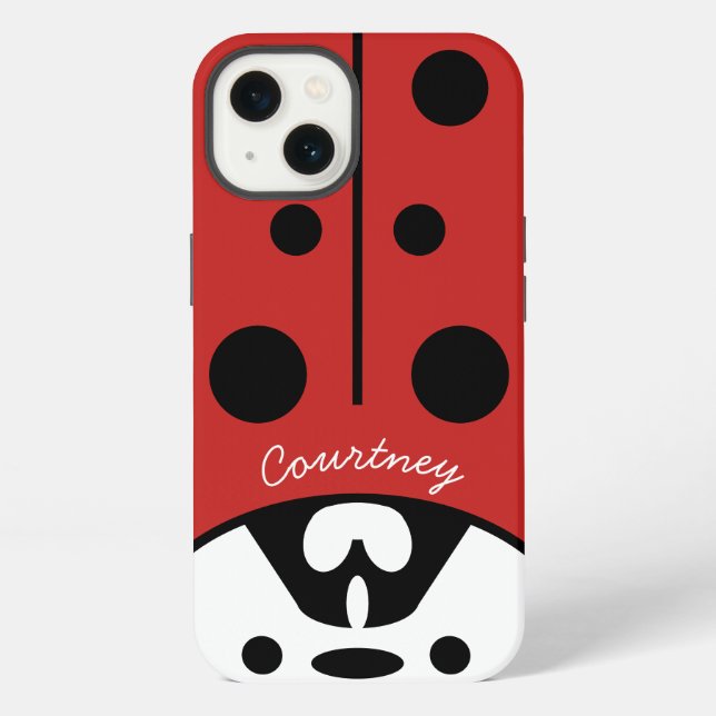 Coque iPhone Correct Ladybug personnalisable (Verso)
