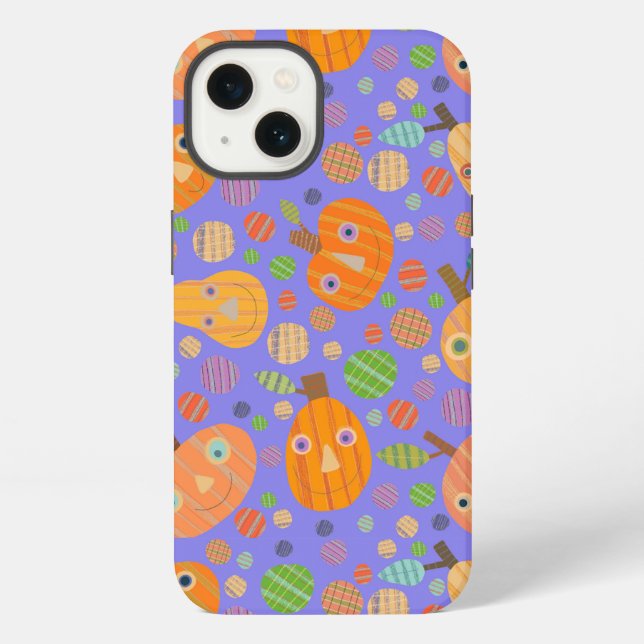 Coque iPhone Correctif Citrouille violet (Verso)