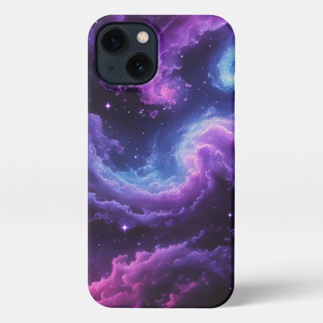 Coque iPhone Cosmic Galaxy Nebula Abstract Space Art Design (Verso)