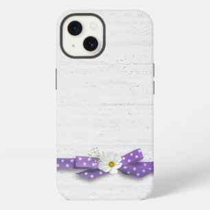 Etui iPhone 13 Cosmos et ruban à pois