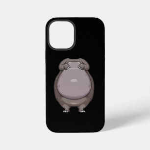 Coque iPhone 12 Mini Costume d'Halloween d'Hippopotame sans Tête Drôle 