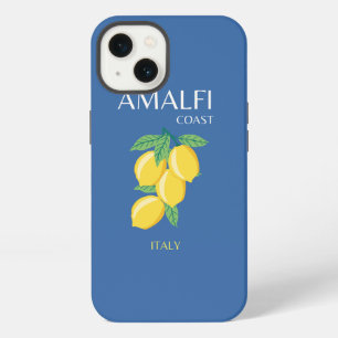 Etui iPhone 13 Côte amalfitaine, Italie, Art de voyage, Rétro, Bl