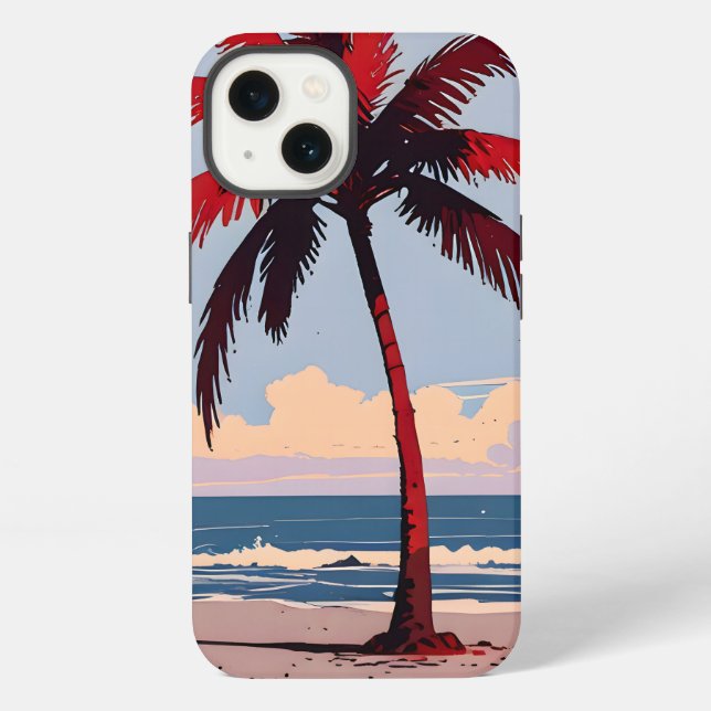 Coque iPhone Côte cramoisie (Verso)