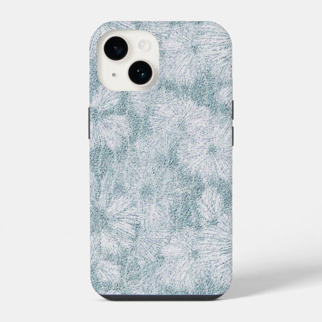 Coque iPhone Cottage de Comté Velvety Blue Daisy  (Verso)