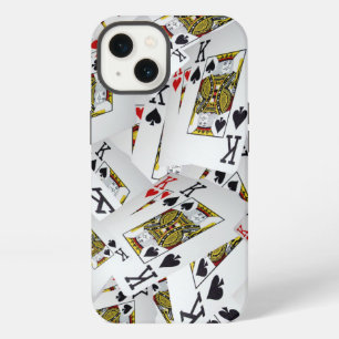 Etui iPhone 13 "Couche Royale : Un Paquet de Cartes de Poker de R