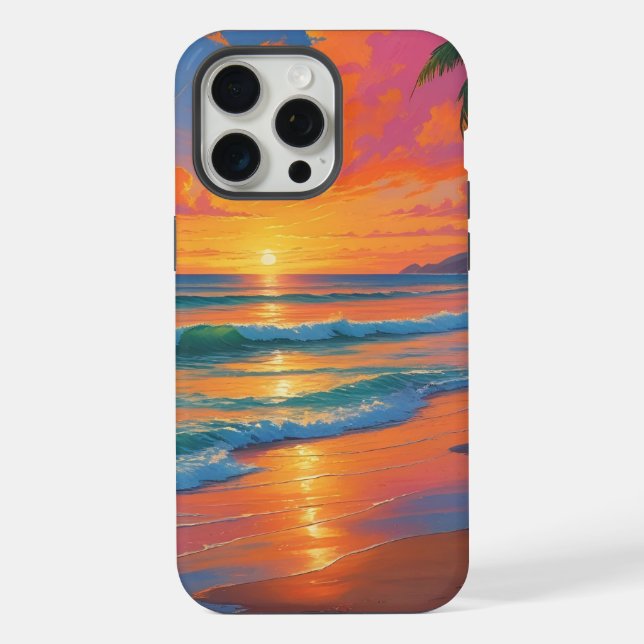 Coque iPhone coucher de soleil (Verso)