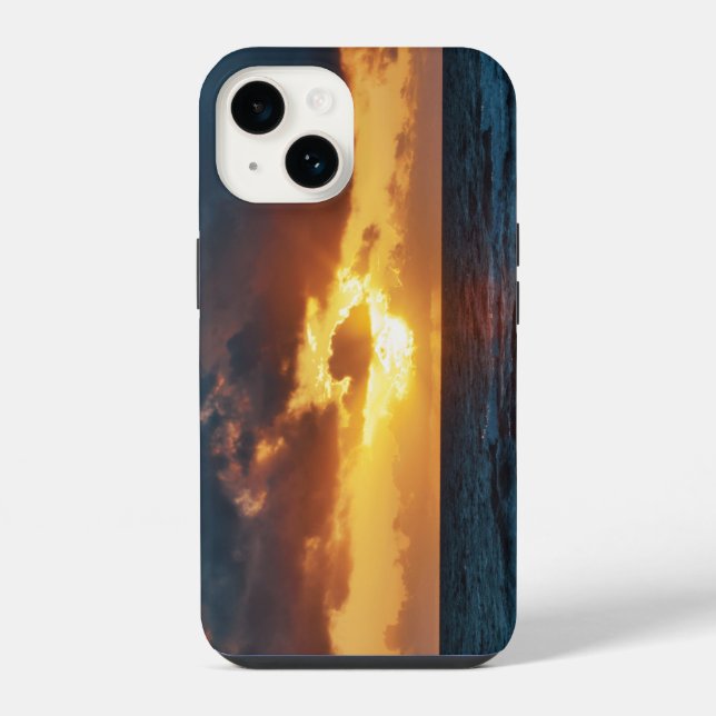 Coque iPhone Coucher de soleil (Verso)