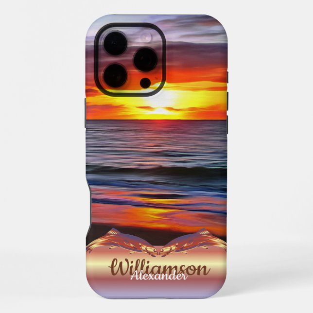 Coque iPhone Coucher de soleil à Puerto 1739 (Verso)