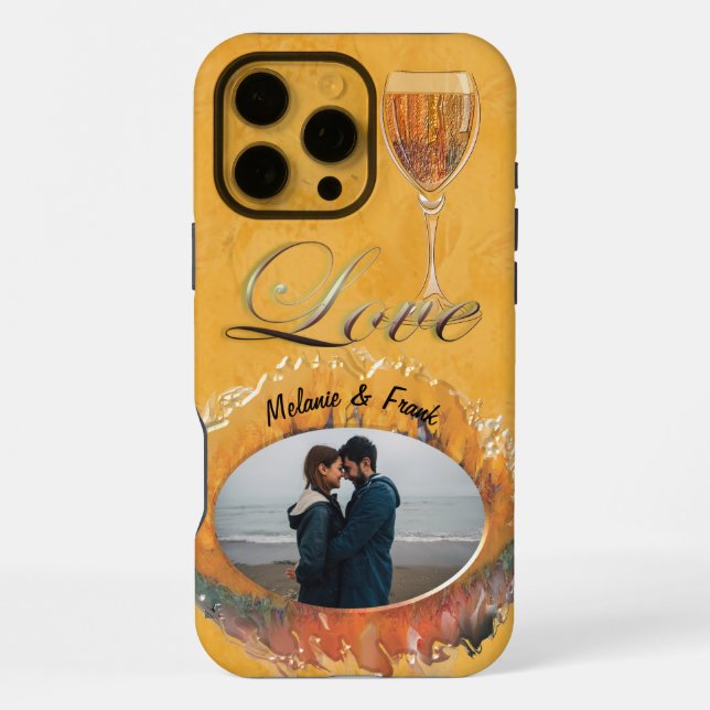 Coque iPhone Coucher de soleil abstrait Amour 0612 (Verso)