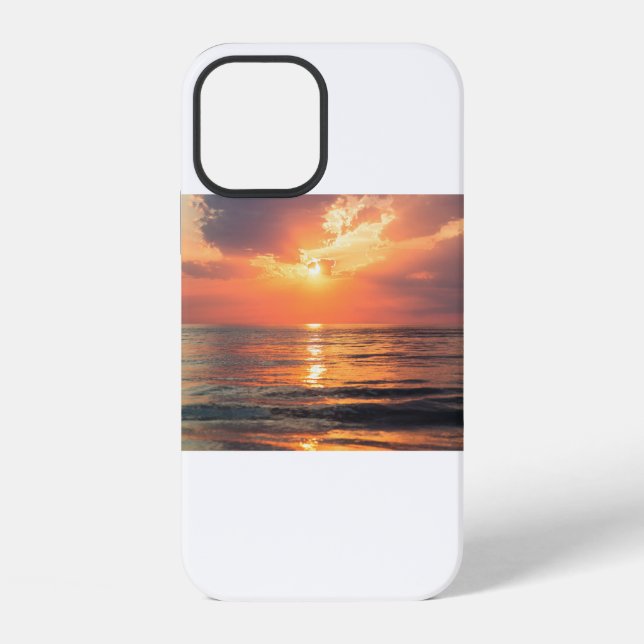 Coque iPhone Coucher de soleil américain (30) (Verso)
