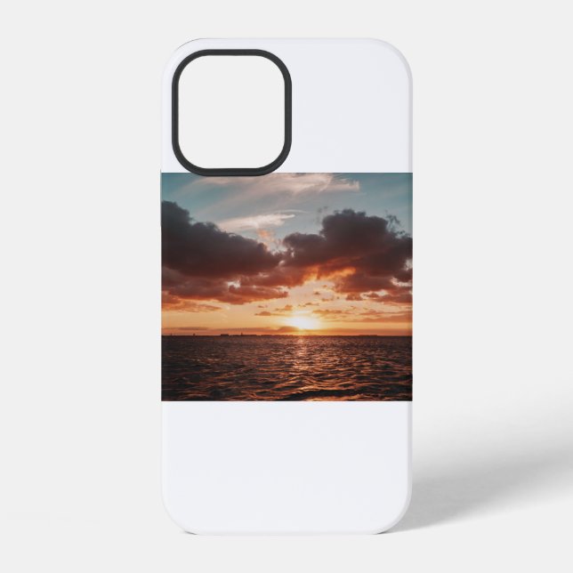 Coque iPhone Coucher de soleil américain (48) (Verso)