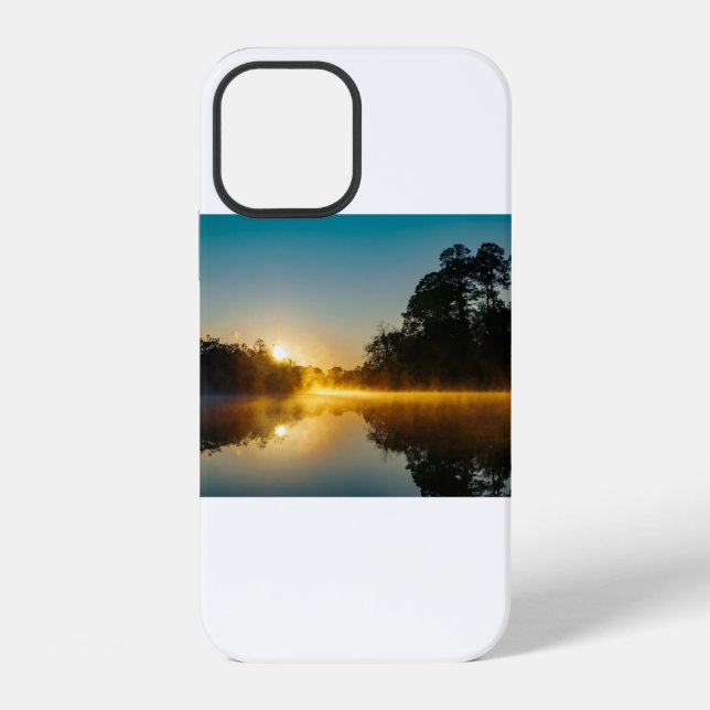Coque iPhone Coucher de soleil américain (72) (Verso)